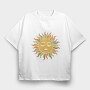 Resting Witchy Face Sun, Tricou Oversize Barbati (Unisex)