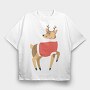 Reindeer Sweater, Tricou Oversize Barbati (Unisex)