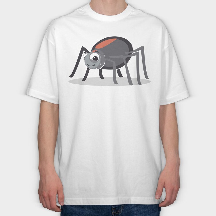 Spider Smiley, Tricou Oversize Barbati (Unisex)