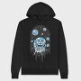 Space Cat Planets, Hanorac Oversize Barbati (Unisex)