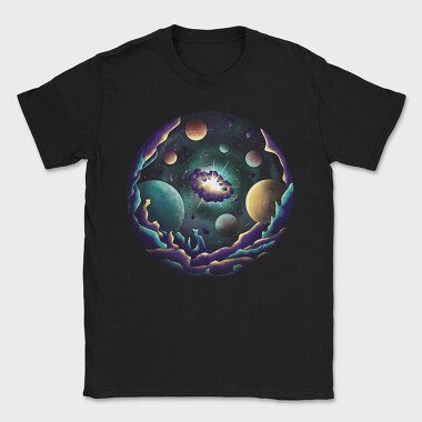 Space Explosion, Tricou Barbati (Unisex)