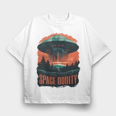 Space Oddity, Tricou Oversize Barbati (Unisex)