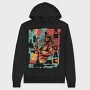 Reggae Musician Abstract Music, Hanorac Oversize Barbati (Unisex)