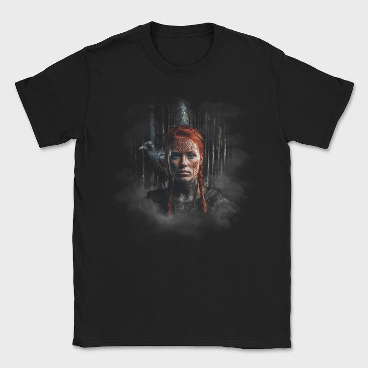 Redhead Viking Woman Realistic, Tricou Barbati (Unisex)