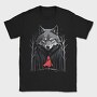 Red Riding Hood Walking Towards Wolf, Tricou Barbati (Unisex)