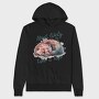 Red Panda Taking A Nap, Hanorac Oversize Barbati (Unisex)