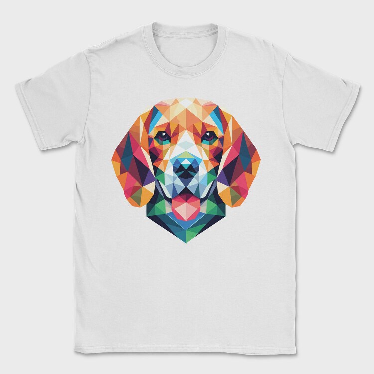 Geometric Beagle, Tricou Barbati (Unisex)