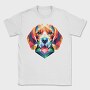 Geometric Beagle, Tricou Barbati (Unisex)