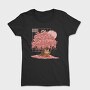 Red Panda And Sakura Tree, Tricou Femei