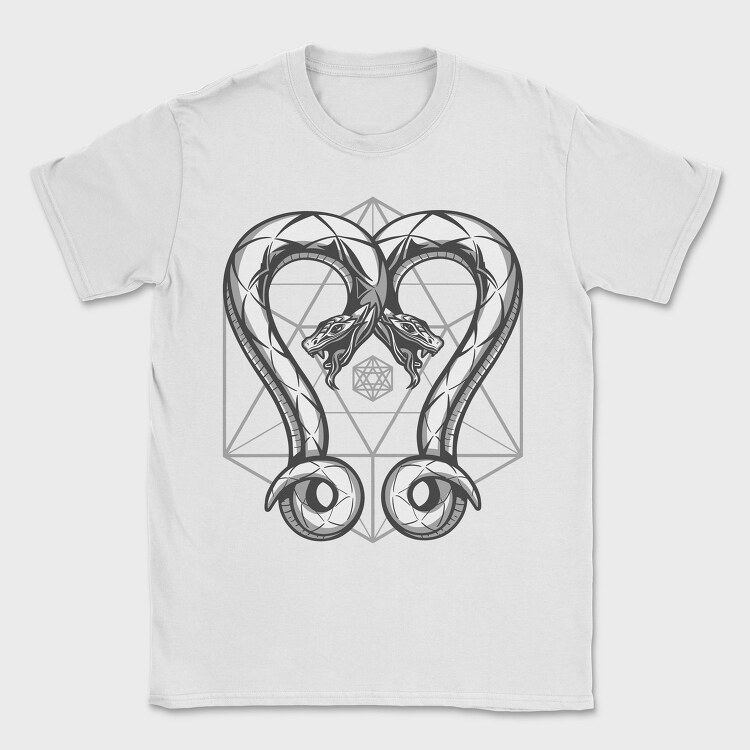 Geometric Snakes Two, Tricou Barbati (Unisex)