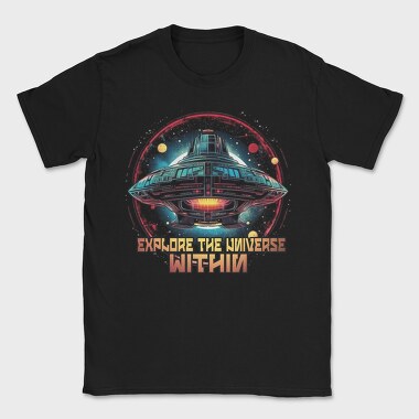 Spacecship Universe Within, Tricou Barbati (Unisex)