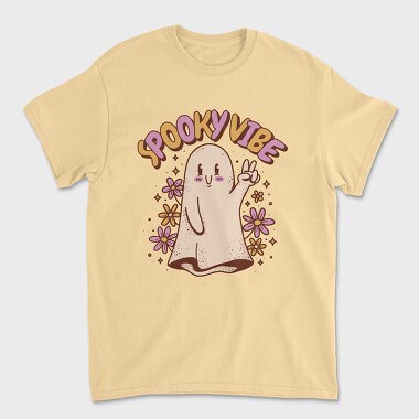 Spooky Vibe Cute Ghost, Tricou Barbati (Unisex)
