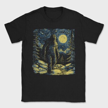 Starry Night Bigfoot, Tricou Barbati (Unisex)