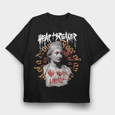 Statue Graffitti Heartbreaker, Tricou Oversize Barbati (Unisex)