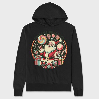 German Christmas Cotton Candy Santa, Hanorac Oversize Barbati (Unisex)