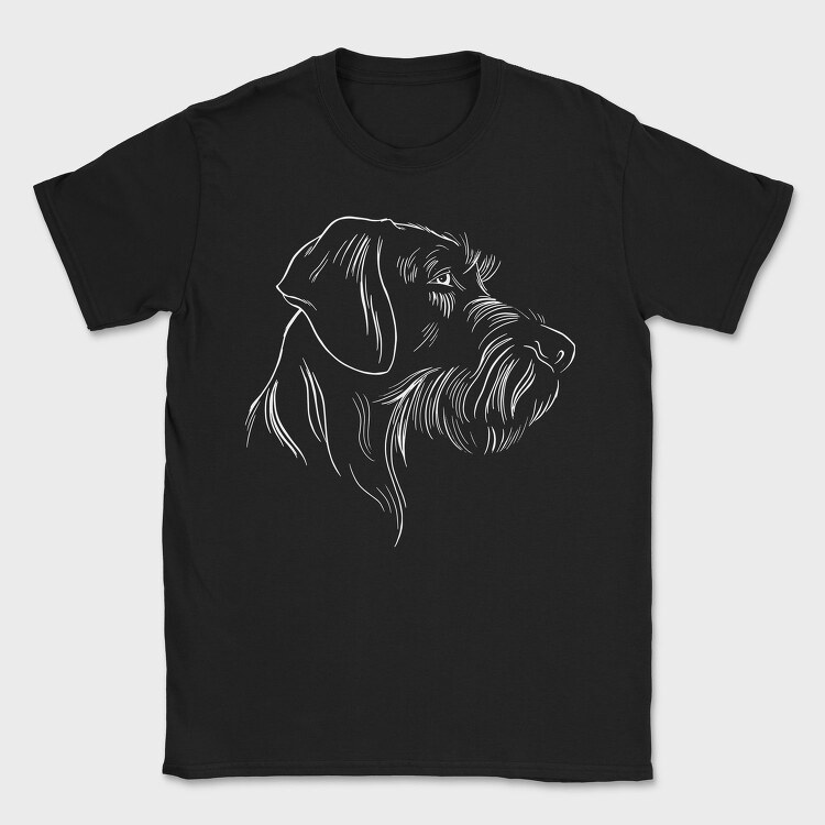 German Wirehaired Pointer, Tricou Barbati (Unisex)