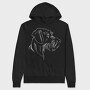 German Wirehaired Pointer, Hanorac Oversize Barbati (Unisex)