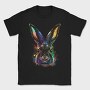 Realistic Colorful Rabbit Watercolor, Tricou Barbati (Unisex)
