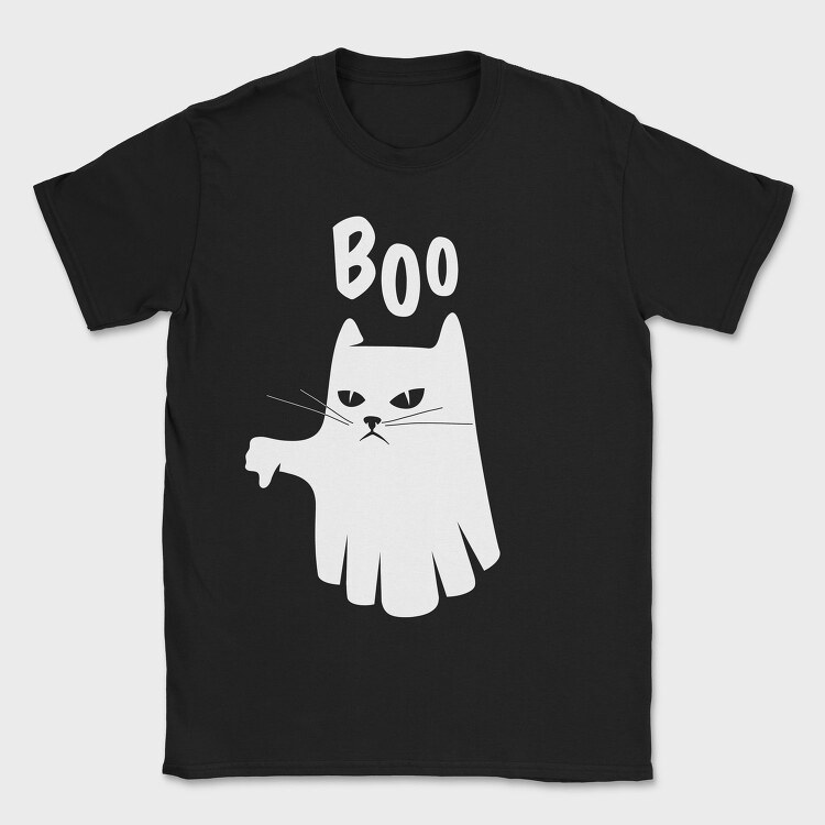 Ghost Cat Boo, Tricou Barbati (Unisex)