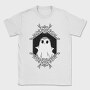 Ghost With Floral Decoration, Tricou Barbati (Unisex)