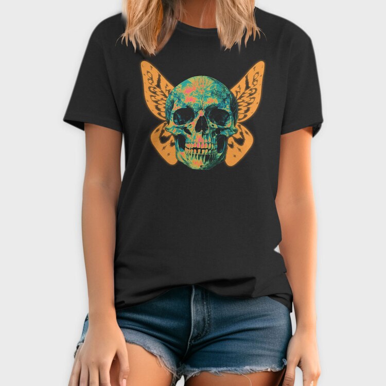 Butterfly Skull, Tricou Barbati (Unisex)