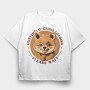 Red Panda Existential Crisis Loading, Tricou Oversize Barbati (Unisex)