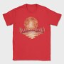 Red Landscape Full Moon Lake, Tricou Barbati (Unisex)