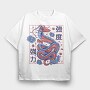 Red Dragon Asian Tote, Tricou Oversize Barbati (Unisex)