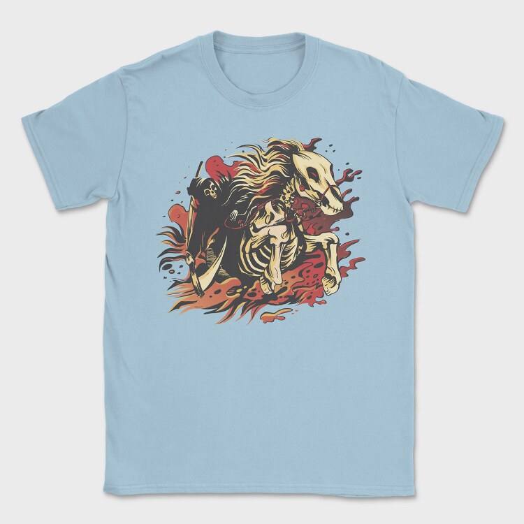 Reaper And Skeletal Horse, Tricou Barbati (Unisex)