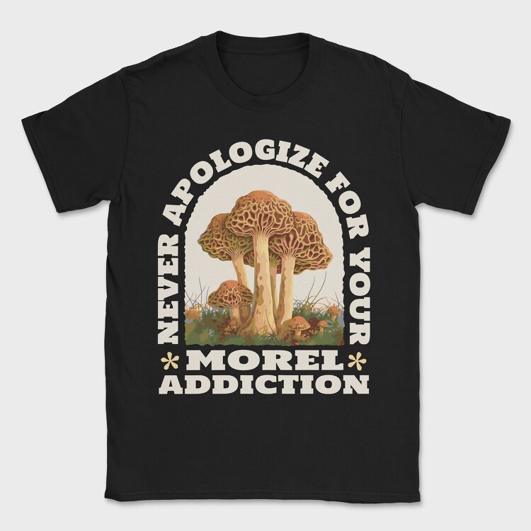 Realistic Morel Mushrooms, Tricou Barbati (Unisex)