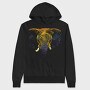 Realistic Elephant Animal Colorful, Hanorac Oversize Barbati (Unisex)