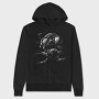 Realistic Diver Monochrome, Hanorac Oversize Barbati (Unisex)
