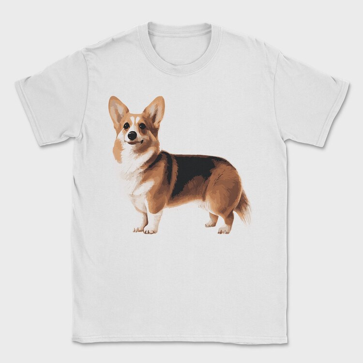Realistic Corgi, Tricou Barbati (Unisex)
