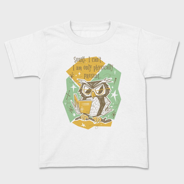 Reading Owl Retro, Tricou Copii