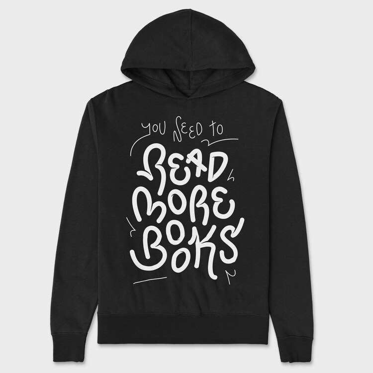 Read More Books, Hanorac Oversize Barbati (Unisex)