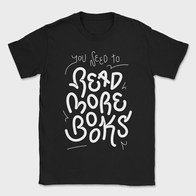 Read More Books, Tricou Barbati (Unisex)