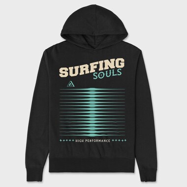 Sufing Souls, Hanorac Oversize Barbati (Unisex)
