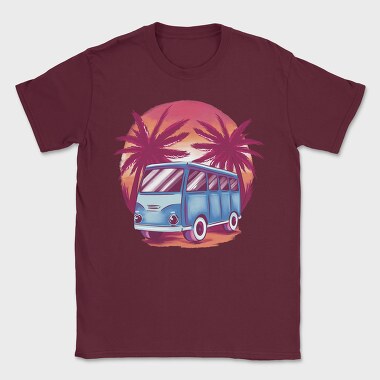 Sunset Beach Van, Tricou Barbati (Unisex)
