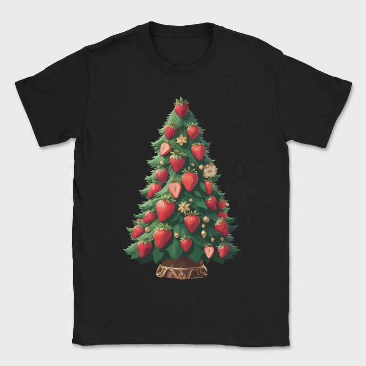 Strawberries Christmas Tree, Tricou Barbati (Unisex)