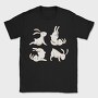 Yoga Rabbits, Tricou Barbati (Unisex)