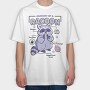 Raccoon Anatomy, Tricou Oversize Barbati (Unisex)