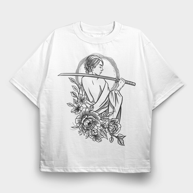 Woman Sword, Tricou Oversize Barbati (Unisex)