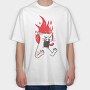 Raging Cat, Tricou Oversize Barbati (Unisex)