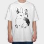 Rabbit Year Traditional, Tricou Oversize Barbati (Unisex)