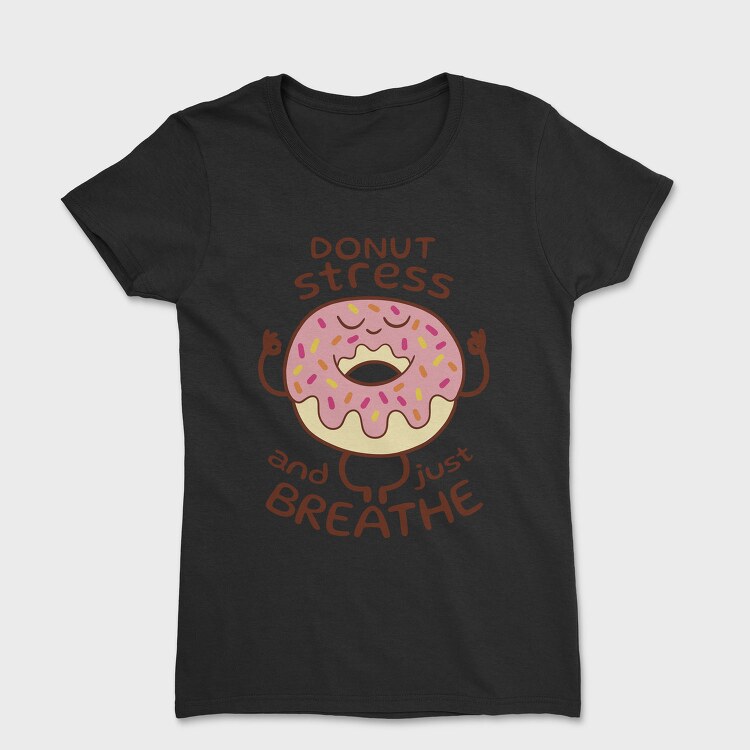 Yoga Donut Stress Relief, Tricou Femei