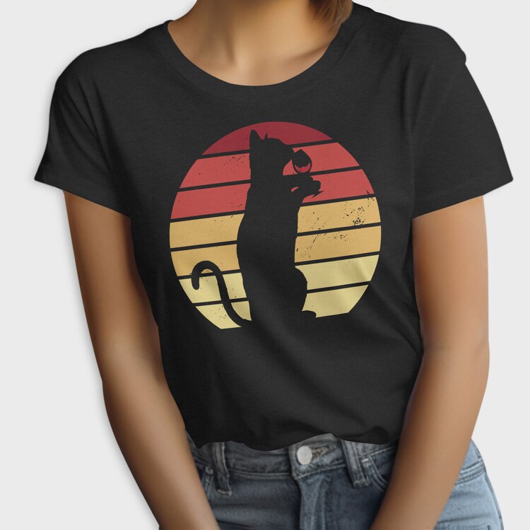 Cat Wine Sunset, Tricou Femei