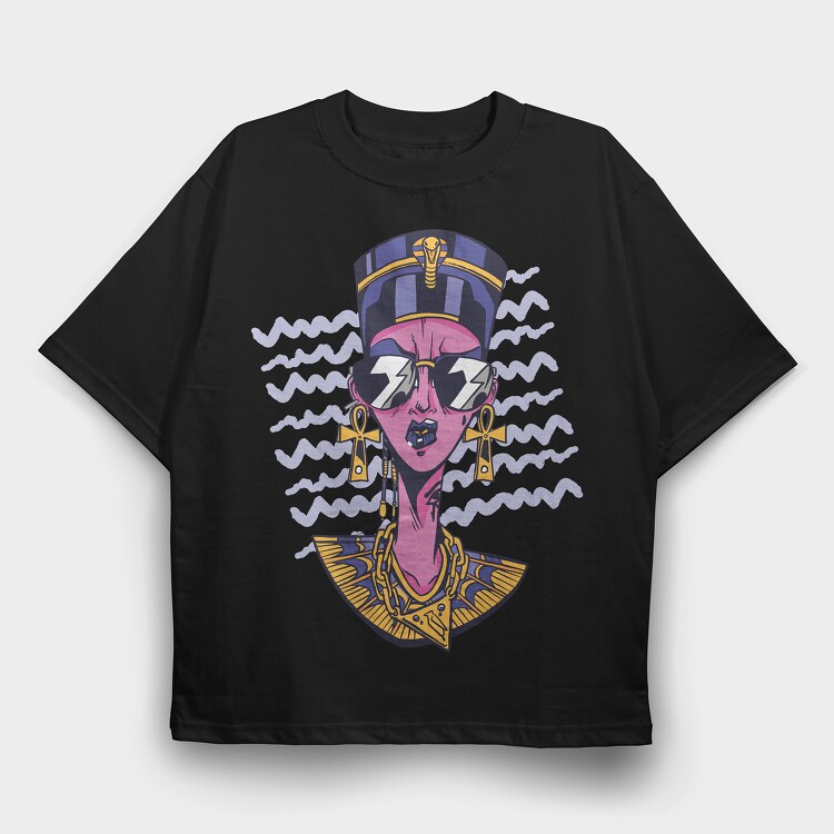 Nefert Cool, Tricou Oversize Barbati (Unisex)