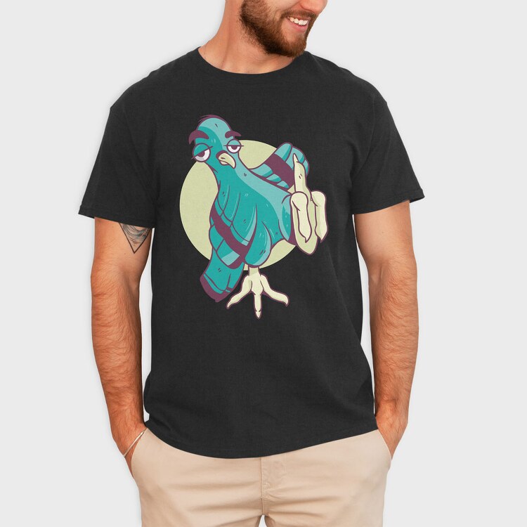 Funny Pigeon, Tricou Barbati (Unisex)