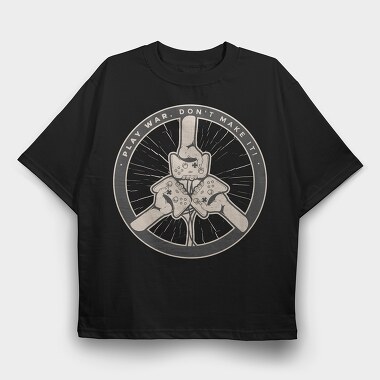 Play War, Tricou Oversize Barbati (Unisex)