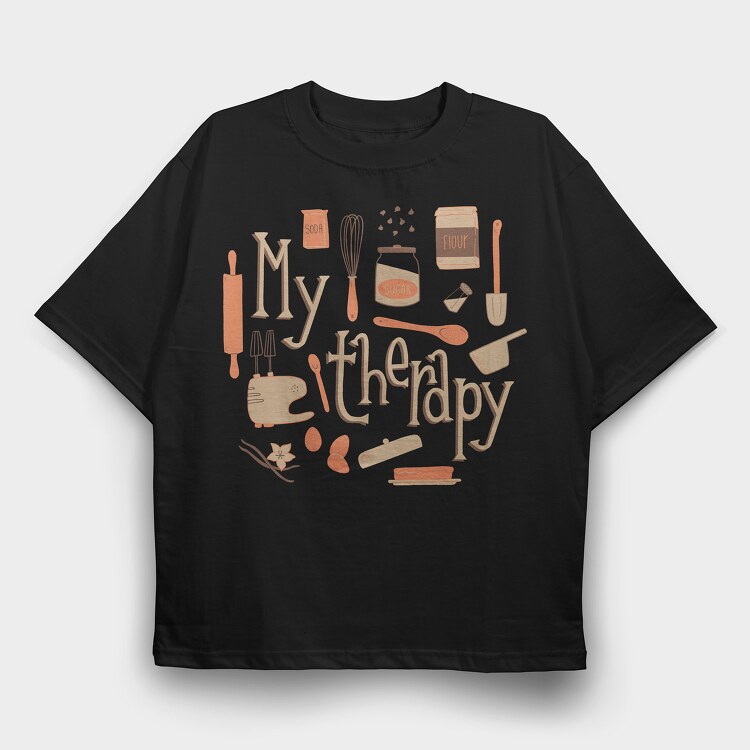 My Therapy Baking, Tricou Oversize Barbati (Unisex)